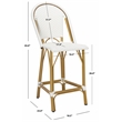 Safavieh Gresley Aluminum Counter Stool in White