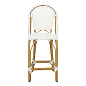 Safavieh Gresley Aluminum Counter Stool in White