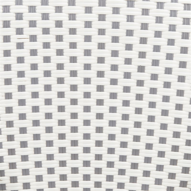 Safavieh Zaid Aluminum  Barstool in Gray / White