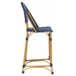 Safavieh Zaid Aluminum Barstool in Navy