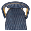 Safavieh Zaid Aluminum Barstool in Navy