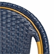 Safavieh Zaid Aluminum Barstool in Navy