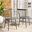 Safavieh Core Aluminum Spindle Chair Set of 2  in Gray