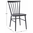 Safavieh Core Aluminum Spindle Chair Set of 2  in Gray