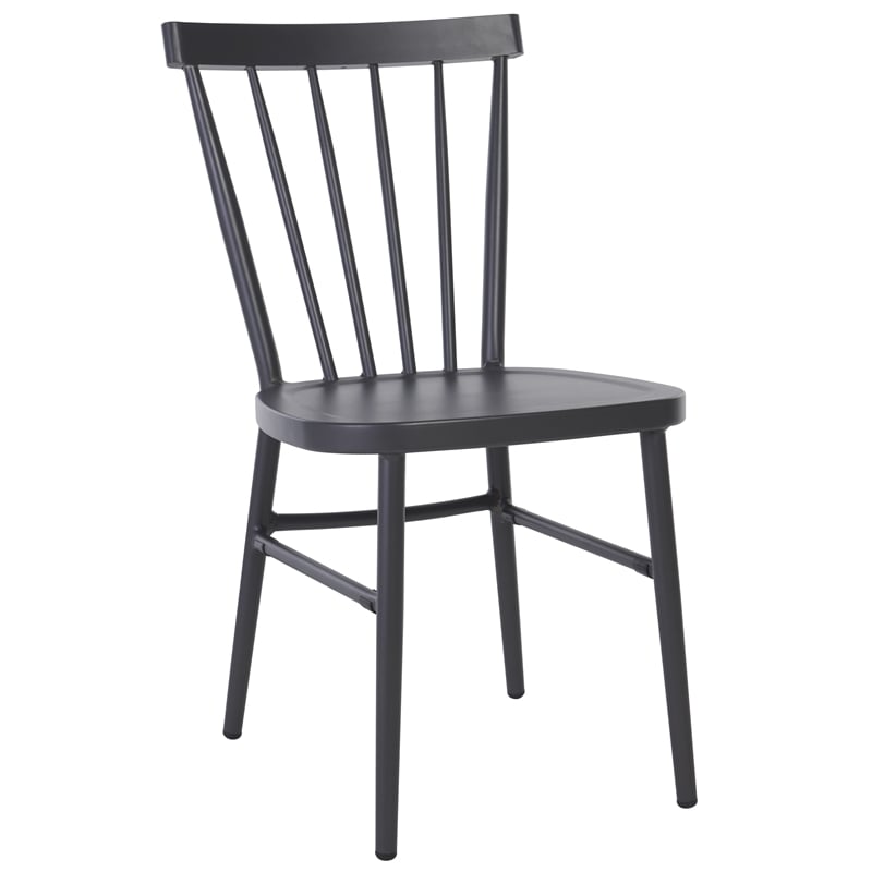 Safavieh Core Aluminum Spindle Chair Set of 2  in Gray