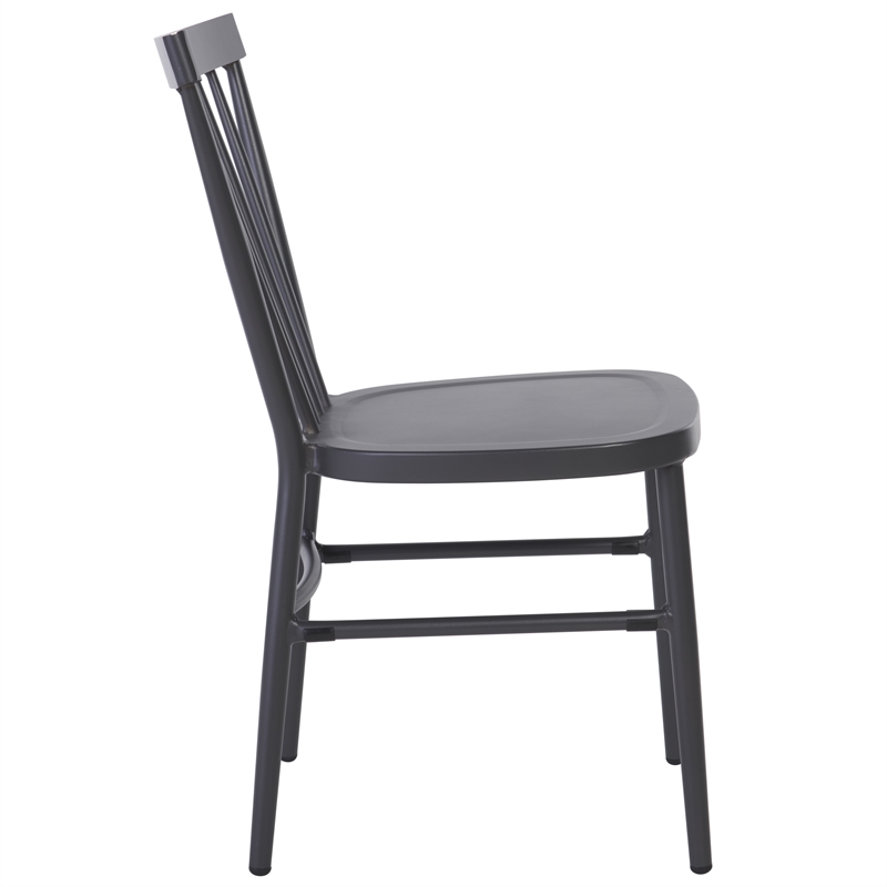 Safavieh Core Aluminum Spindle Chair Set of 2  in Gray