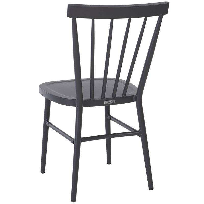 Safavieh Core Aluminum Spindle Chair Set of 2  in Gray