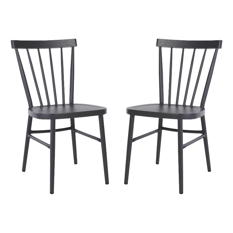 Safavieh Core Aluminum Spindle Chair Set of 2  in Gray