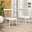 Safavieh Core Aluminum Spindle Chair Set of 2 in White