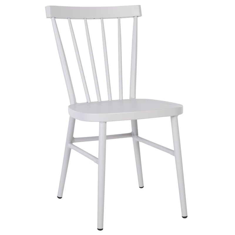 Safavieh Core Aluminum Spindle Chair Set of 2 in White