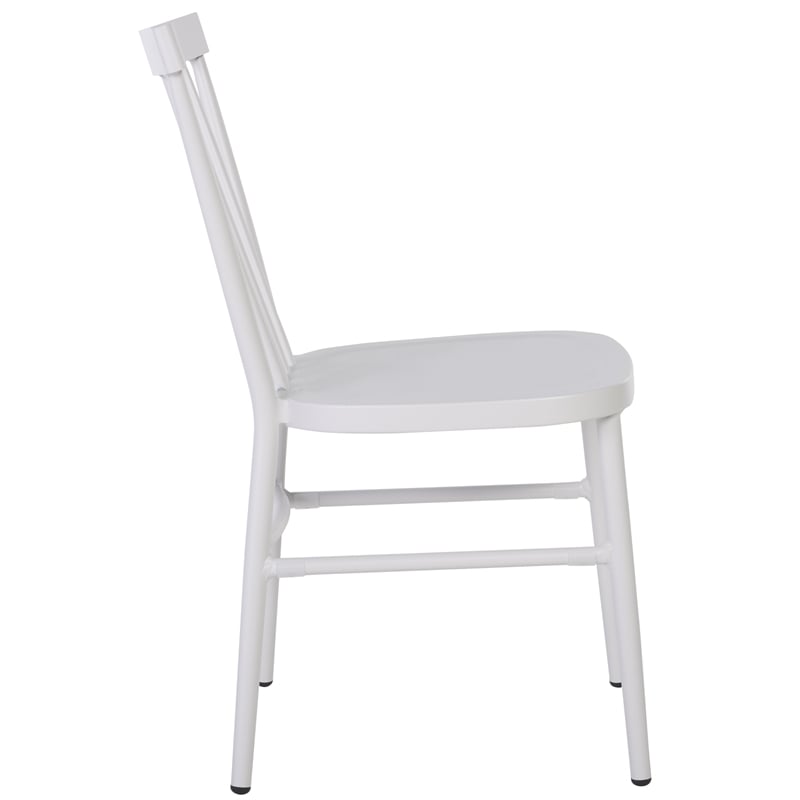 Safavieh Core Aluminum Spindle Chair Set of 2 in White