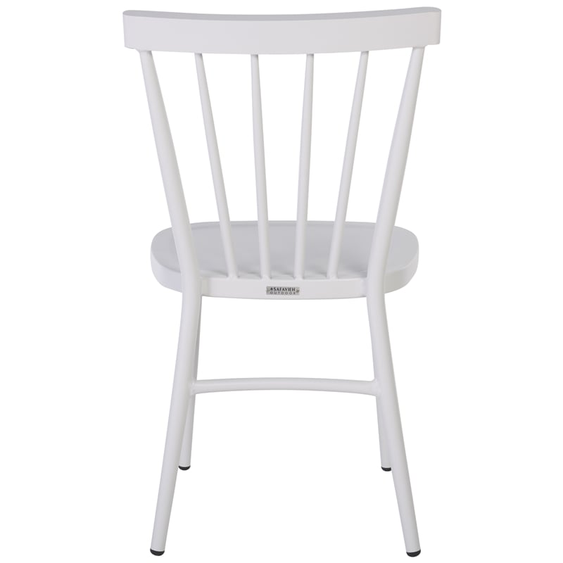 Safavieh Core Aluminum Spindle Chair Set of 2 in White