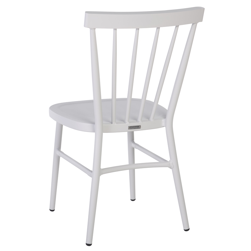 Safavieh Core Aluminum Spindle Chair Set of 2 in White