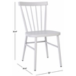 Safavieh Core Aluminum Spindle Chair Set of 2 in White