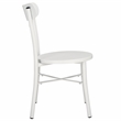 Safavieh Core Cross Aluminum Back Chair Set of 2 in White