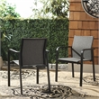 Safavieh Dexter Aluminum Armchair Set of 2 in Black