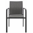 Safavieh Dexter Aluminum Armchair Set of 2 in Black