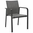 Safavieh Dexter Aluminum Armchair Set of 2 in Black