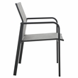 Safavieh Dexter Aluminum Armchair Set of 2 in Black