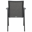 Safavieh Dexter Aluminum Armchair Set of 2 in Black