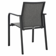 Safavieh Dexter Aluminum Armchair Set of 2 in Black