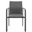 Safavieh Dexter Aluminum Armchair Set of 2 in Gray