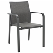 Safavieh Dexter Aluminum Armchair Set of 2 in Gray