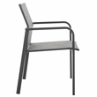Safavieh Dexter Aluminum Armchair Set of 2 in Gray
