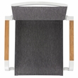 Safavieh Dexter Aluminum Armchair w/Teak Set of 2 in White