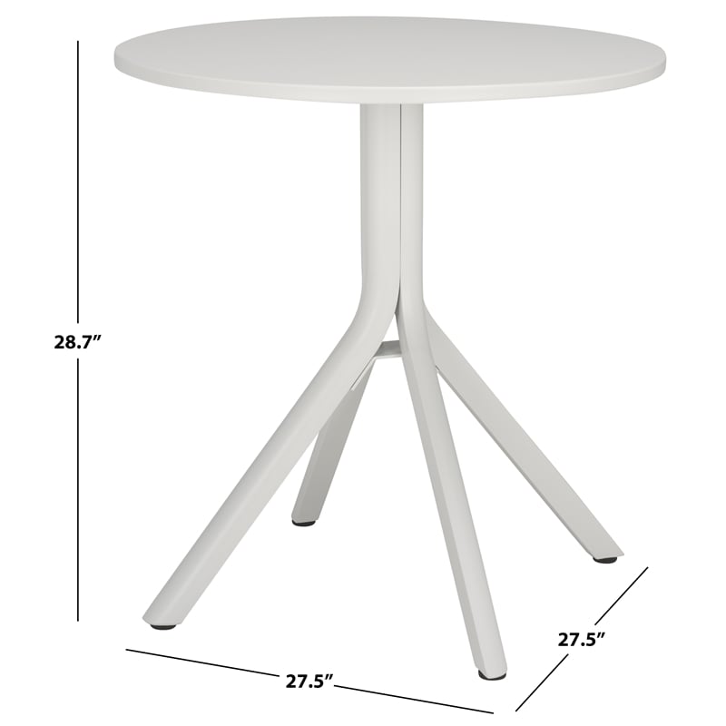 Safavieh Core Aluminum Bistro Table in White