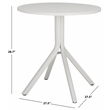 Safavieh Core Aluminum Bistro Table in White