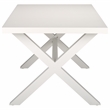 Safavieh Core Aluminum Dining Table in White