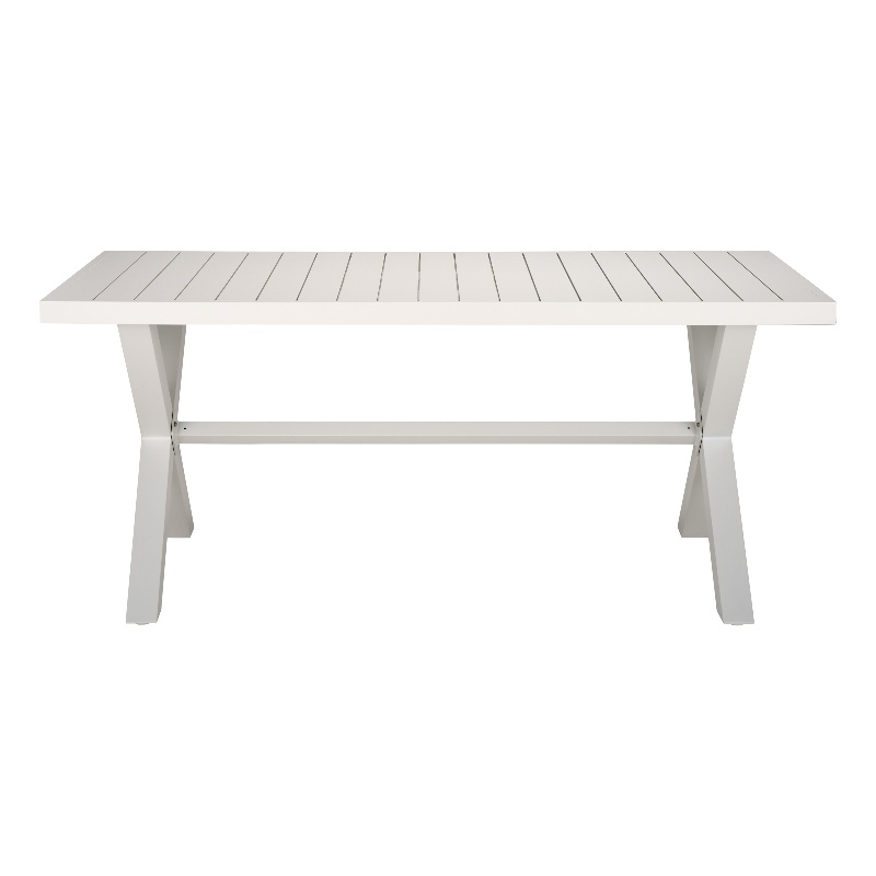 Safavieh Core Aluminum Dining Table in White