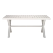 Safavieh Core Aluminum Dining Table in White