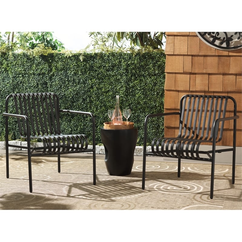 Safavieh Core Aluminum Armchair in Black