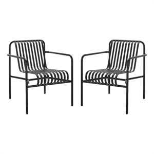 Safavieh Core Aluminum Armchair in Black
