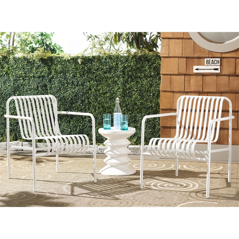 Safavieh Core Aluminum Armchair in White