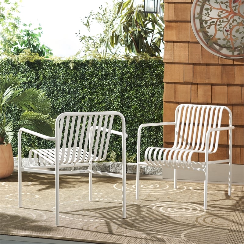 Safavieh Core Aluminum Armchair in White