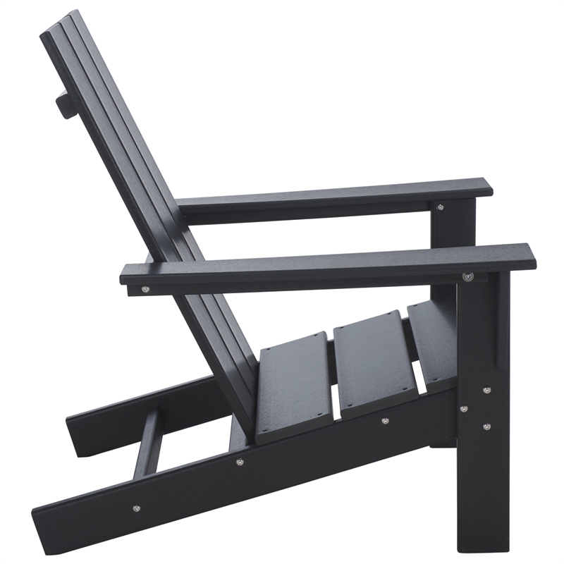 Safavieh All Weather Adirondack Chair  in Black