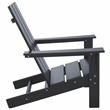 Safavieh All Weather Adirondack Chair  in Black
