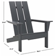 Safavieh All Weather Adirondack Chair in Gray