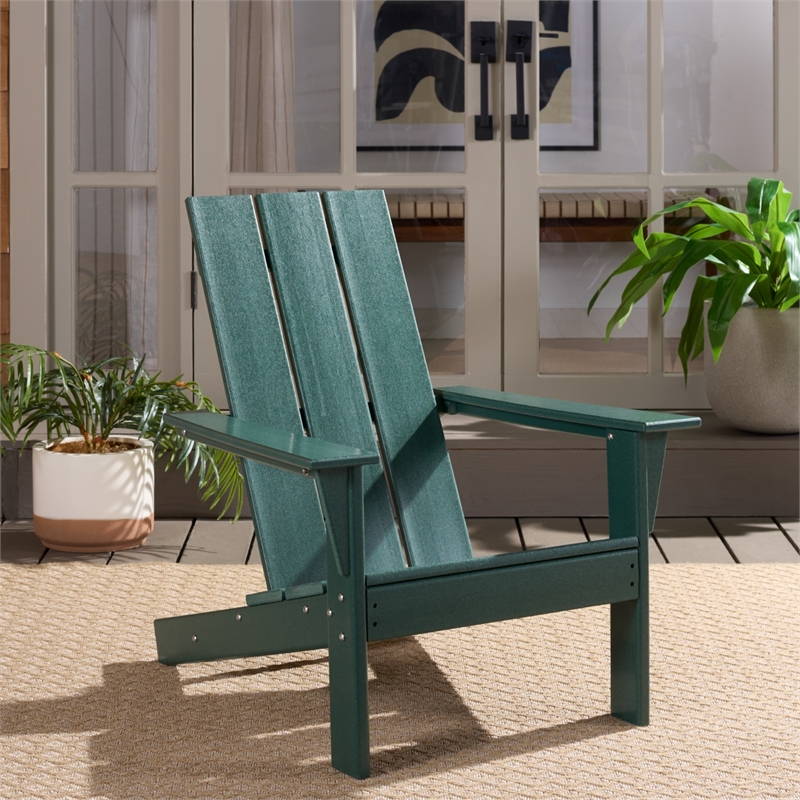 Safavieh All Weather Adirondack Chair in Green