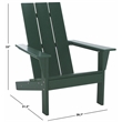 Safavieh All Weather Adirondack Chair in Green