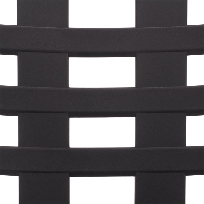 Safavieh Fufa Plastic Dining Chair Set of 2 in Black
