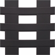 Safavieh Fufa Plastic Dining Chair Set of 2 in Black