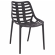 Safavieh Fufa Plastic Dining Chair Set of 2 in Black