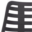 Safavieh Fufa Plastic Dining Chair Set of 2 in Black