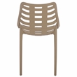 Safavieh Fufa Plastic Dining Chair Set of 2  in Beige