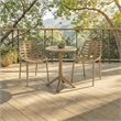 Safavieh Fufa Plastic Dining Chair Set of 2  in Beige