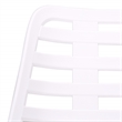 Safavieh Fufa Plastic Dining Chair Set of 2  in White